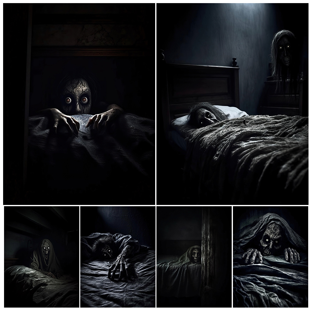 Home Decor Ai - Monster Menakutkan Di Tepi Tempat Tidur