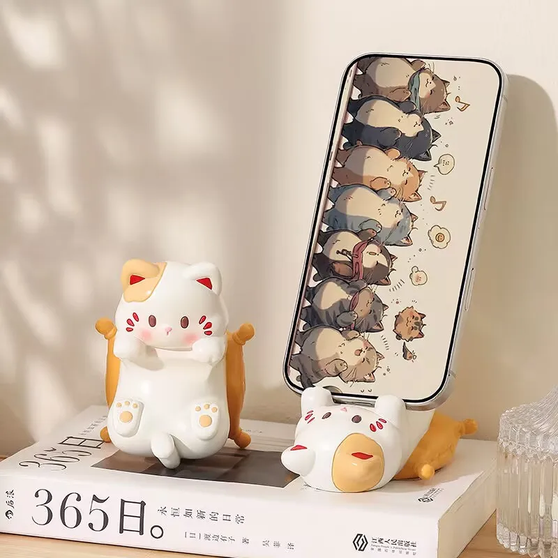 Home Decor Cat - Ornamen Meja Kucing Kartun Lucu, Penyangga