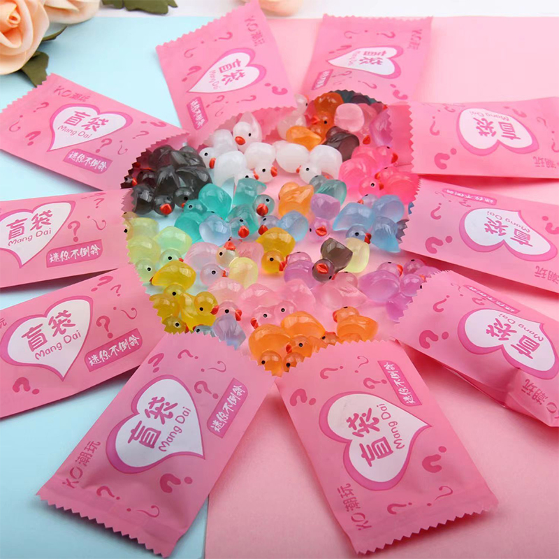 Home Decor Duck - 5 buah mainan bebek kecil Resin