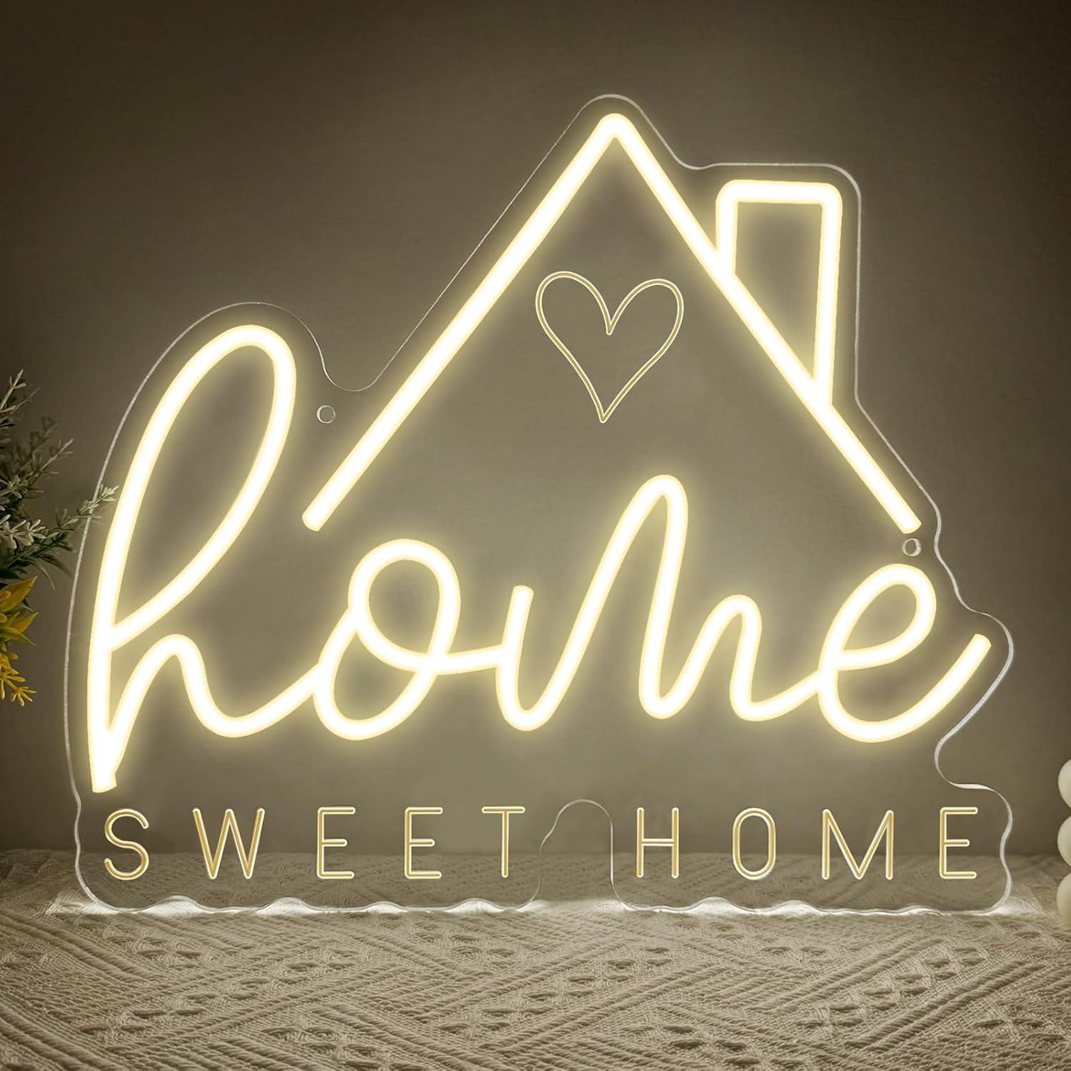 Home Decor Gift - Lampu LED Neon Sweet Home USB