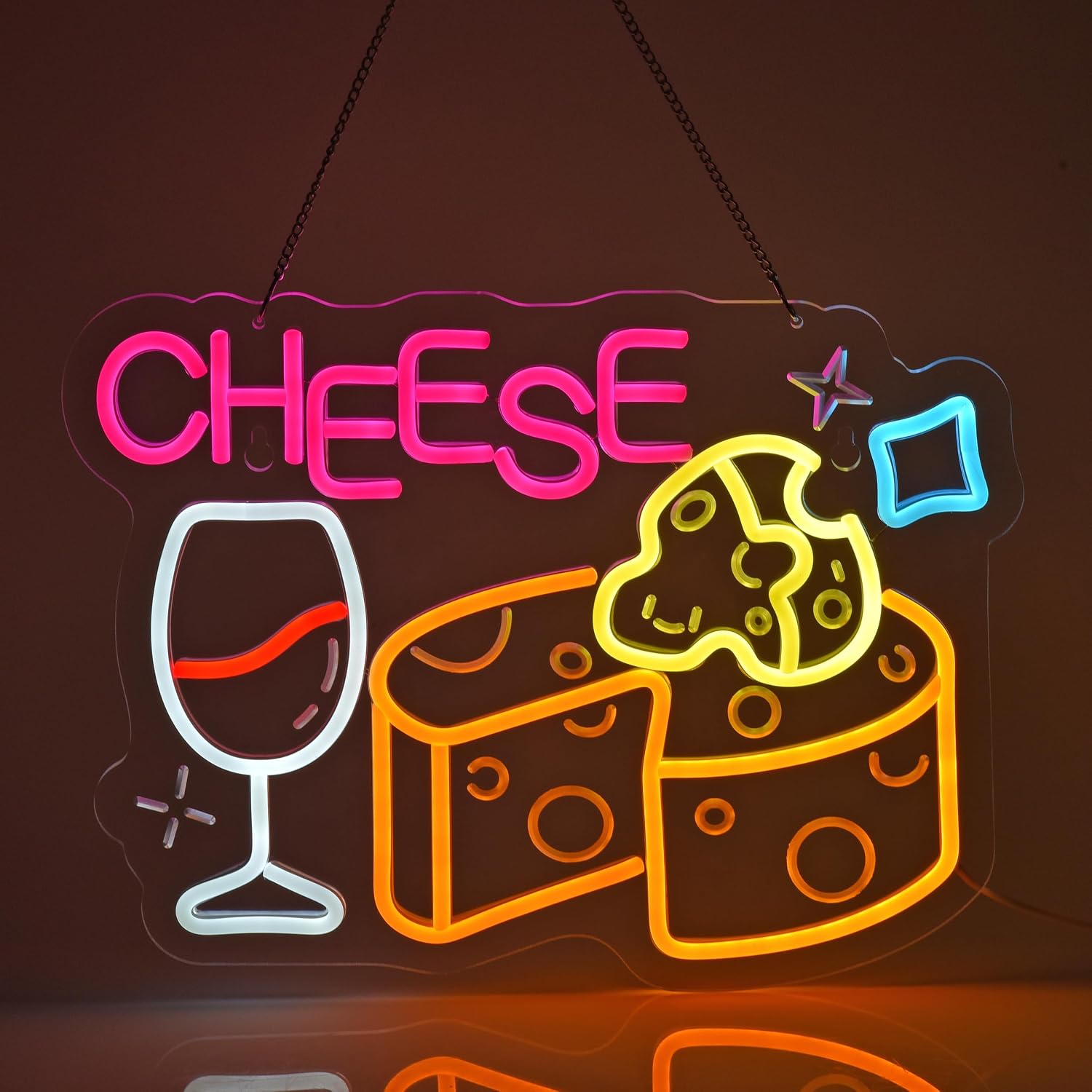 Home Decor Retail Stores - Tanda Neon Keju, Lampu Neon Dekorasi