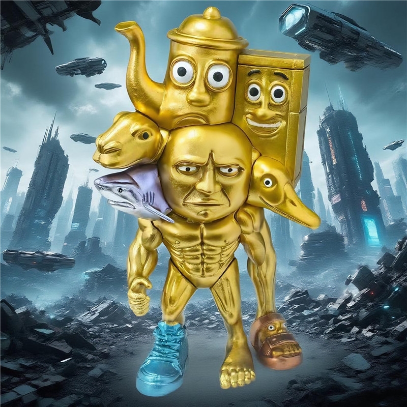 Home Decor Ai - Set Lengkap Figur Monster Fusion Stickman