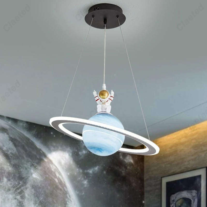 Hanging Moon Lamp - Lampu Gantung Planet Kaca untuk Ruang
