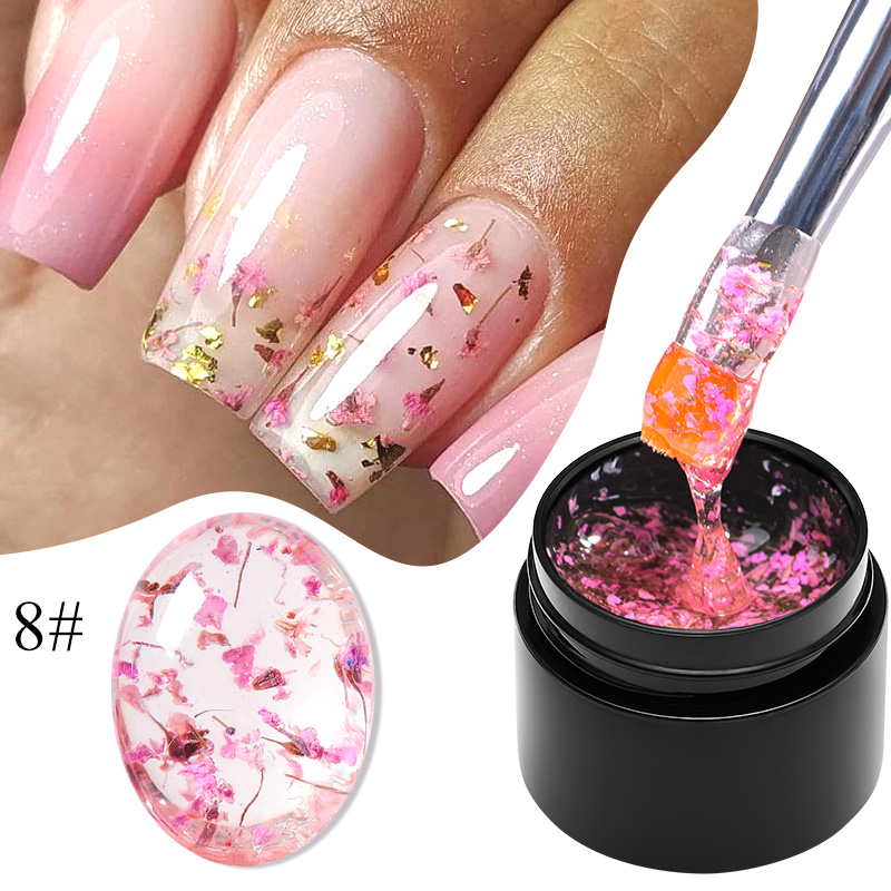 Dried Flower Bouquet - Memenuhi 5ml bunga merah muda kering