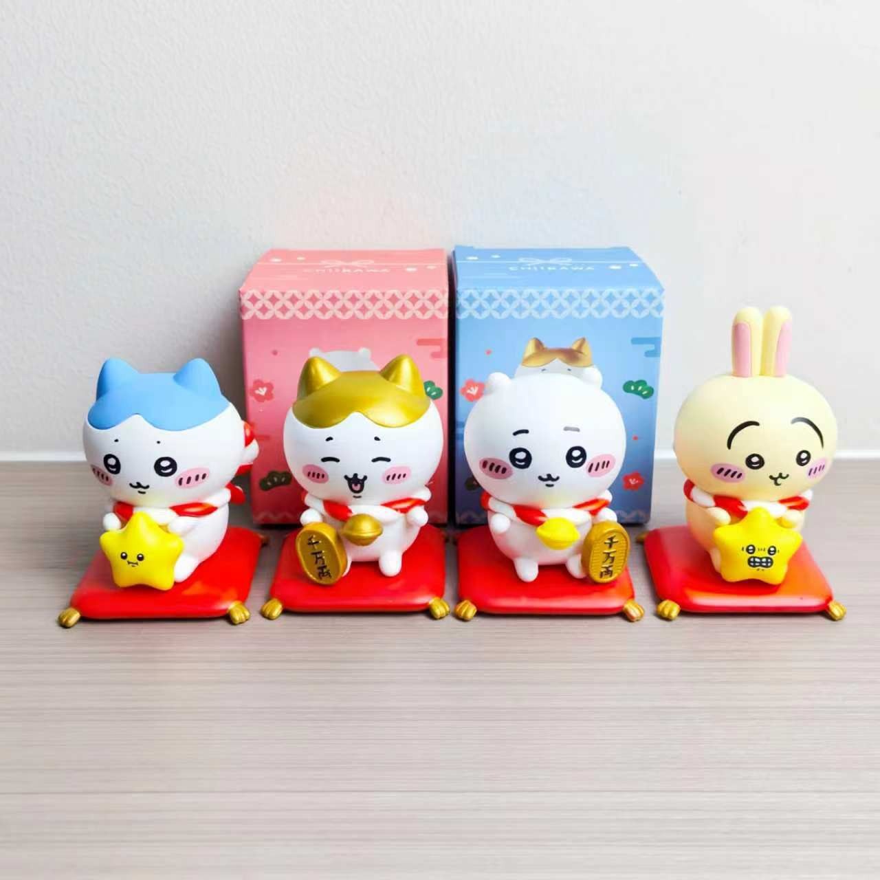 Home Decor Cat - Set Figurine Kucing Keberuntungan Kawaii CKW,
