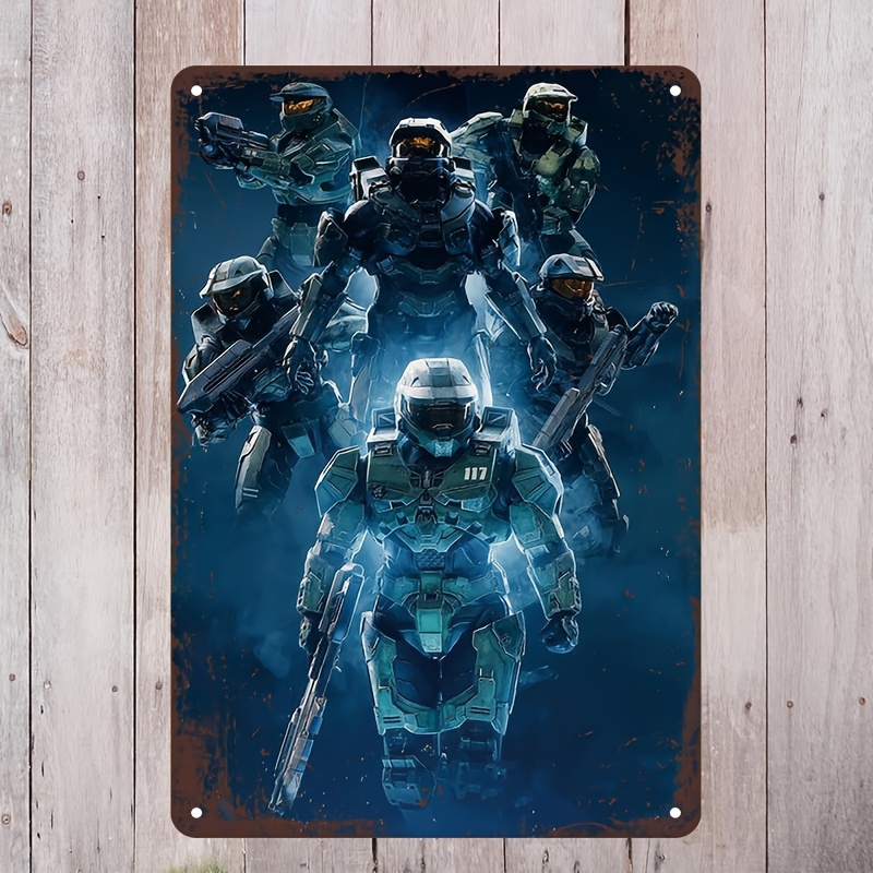 Home Decor Games Free - Papan Seni Dinding Logam Terinspirasi Halo,