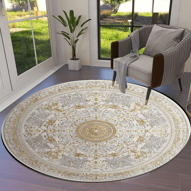 Home Decor Retail Stores - Karpet Lantai Bergambar Gulungan Klasik yang