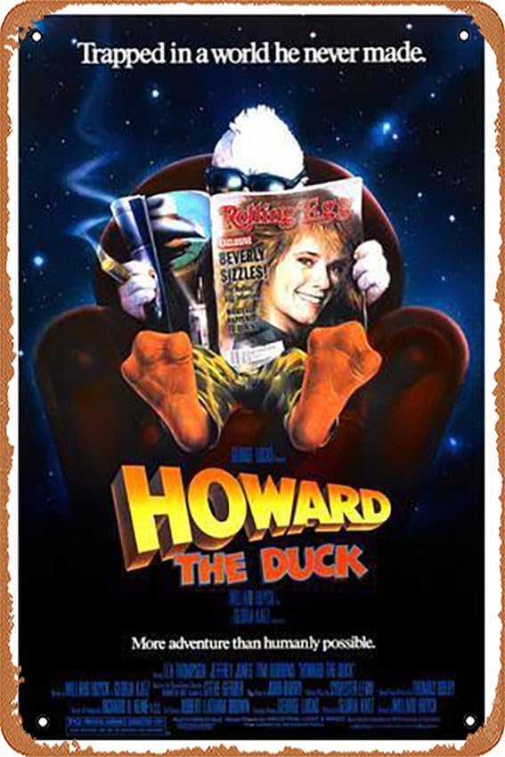 Home Decor Duck - Metal Tin Sign - HOWARD THE