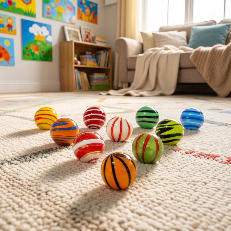 Home Xmas Decor Ideas - 10 Buah Bola Kelereng Kaca Langka