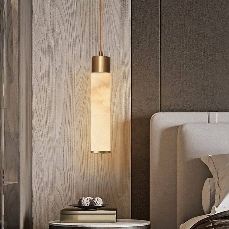 Hanging Moon Lamp - Lampu Gantung Resin Imitasi Marmer Gaya