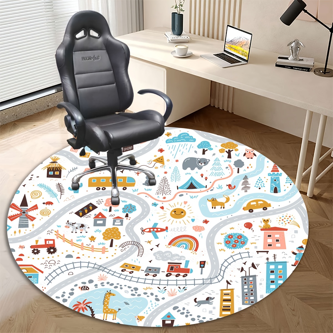 Home Decor Retail Stores - Karpet Lantai Grafis Transportasi Vintage yang