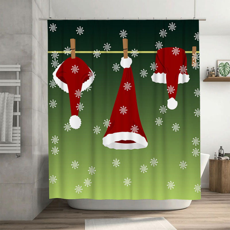 Home Xmas Decor Ideas - TU Tirai Mandi Natal Meriah Santa