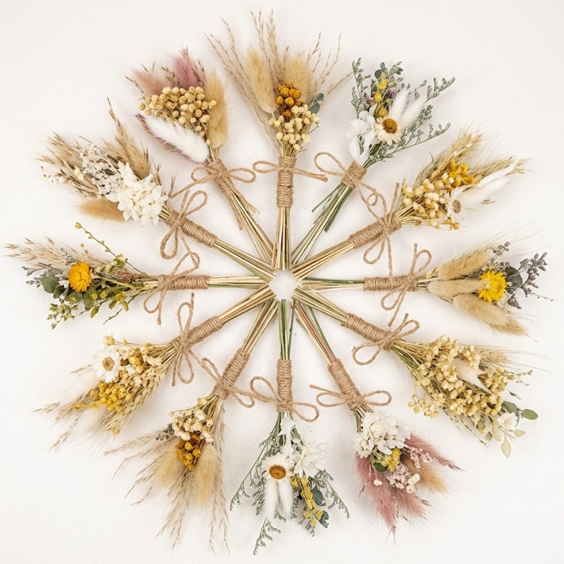 Dried Flower Bouquet - Buket Bunga Kering Mini Alami Diawetkan