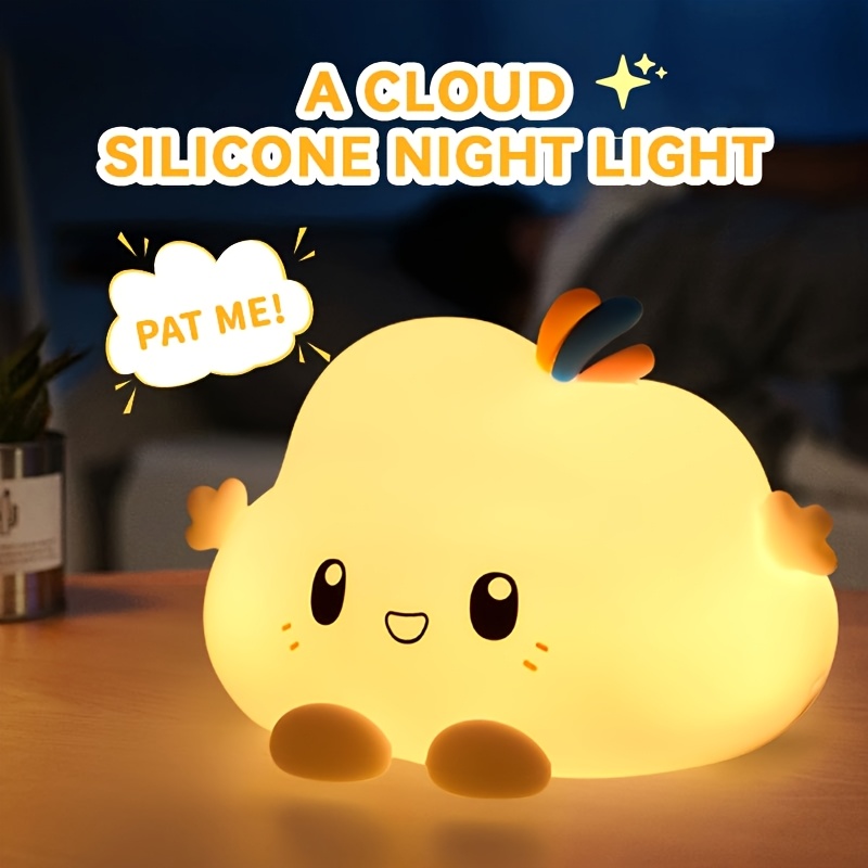 Home Decor Gift - Lampu Malam Awan, Peredupan Kontrol Sentuh,