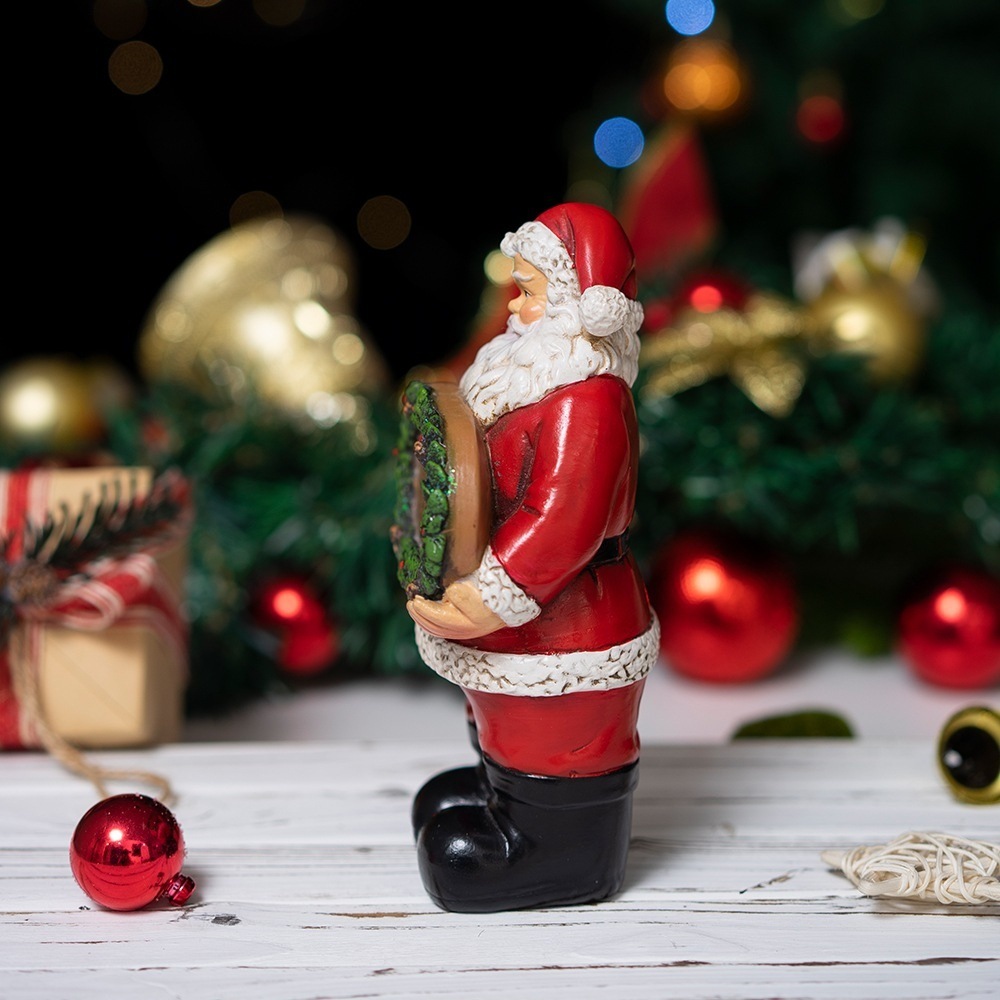Patung Santa Claus Resin Dekor - Home Xmas Decor Ideas ulasan dan harga