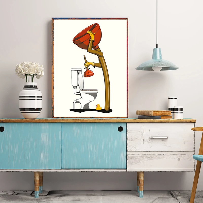 1 Buah Poster Seni Dinding Hew - Home Decor Duck ulasan dan harga