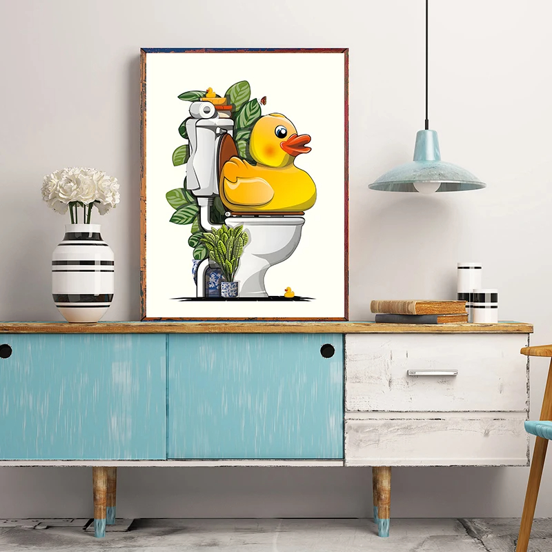 1 Buah Poster Seni Dinding Hew - Home Decor Duck ulasan dan harga
