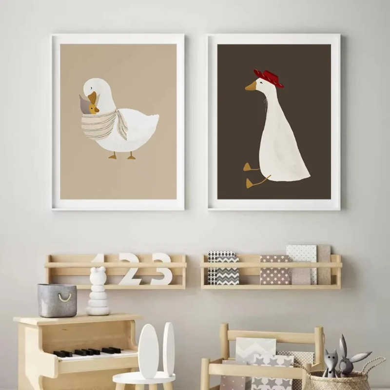 Poster Cetak Gambar Kartun Hew - Home Decor Duck ulasan dan harga