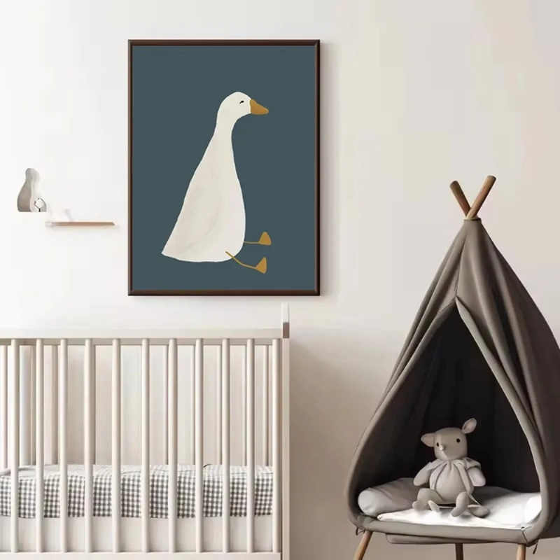 Poster Cetak Gambar Kartun Hew - Home Decor Duck ulasan dan harga