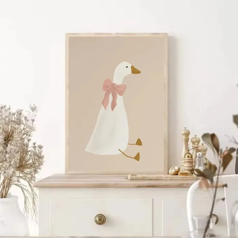 Poster Cetak Gambar Kartun Hew - Home Decor Duck ulasan dan harga