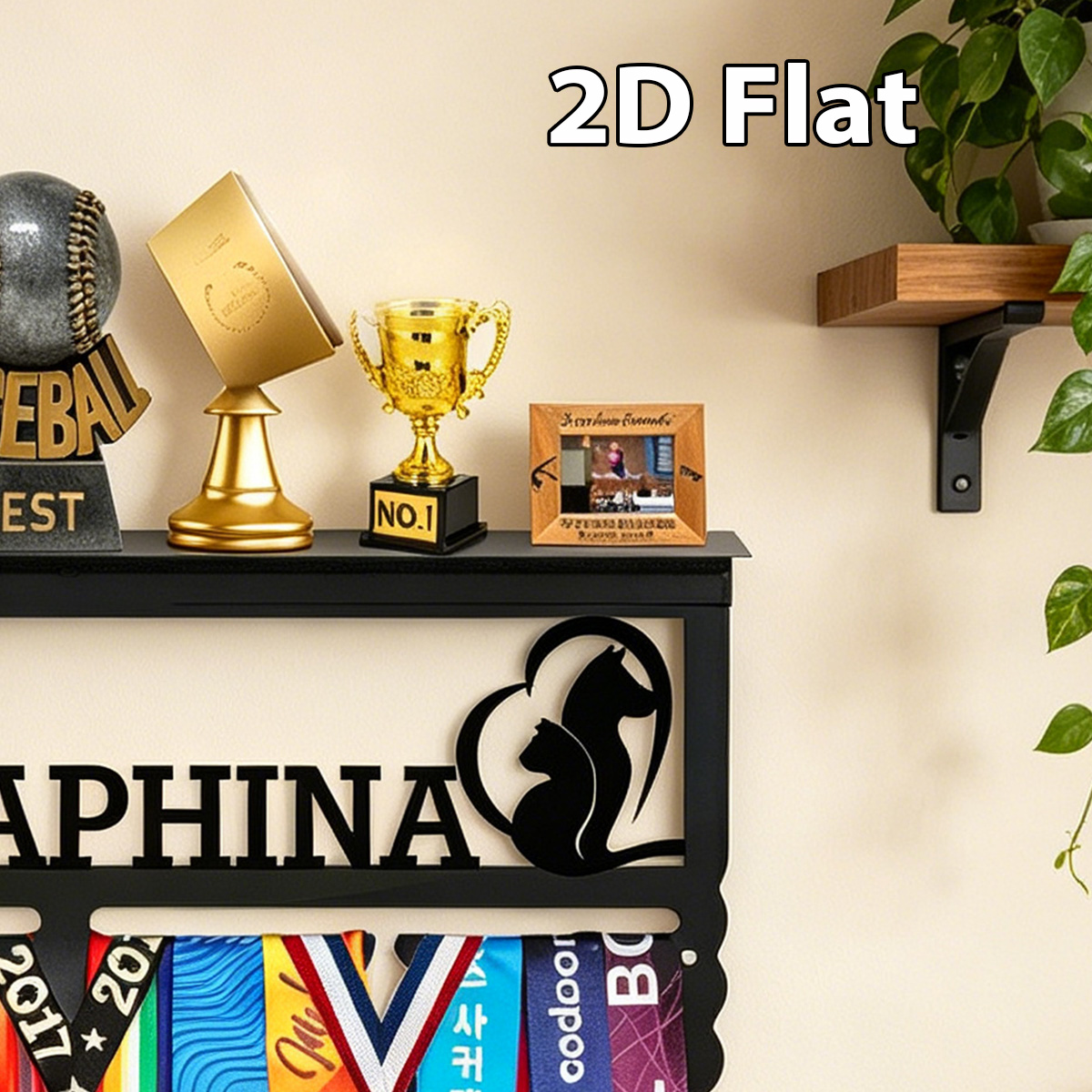 1 Buah Rak Tempat Medali Logam - Home Decor Cat ulasan dan harga