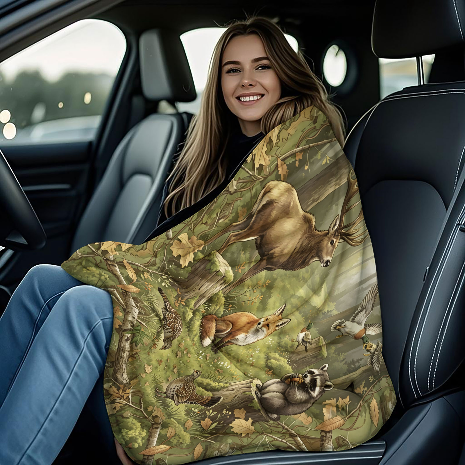 Selimut Flanel Hutan Hijau den - Home Decor Duck ulasan dan harga