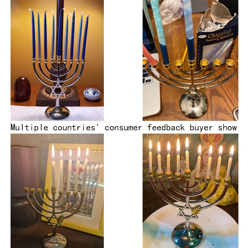 Tempat Lilin Hanukkah Menorah  - Home Decor Gift ulasan dan harga