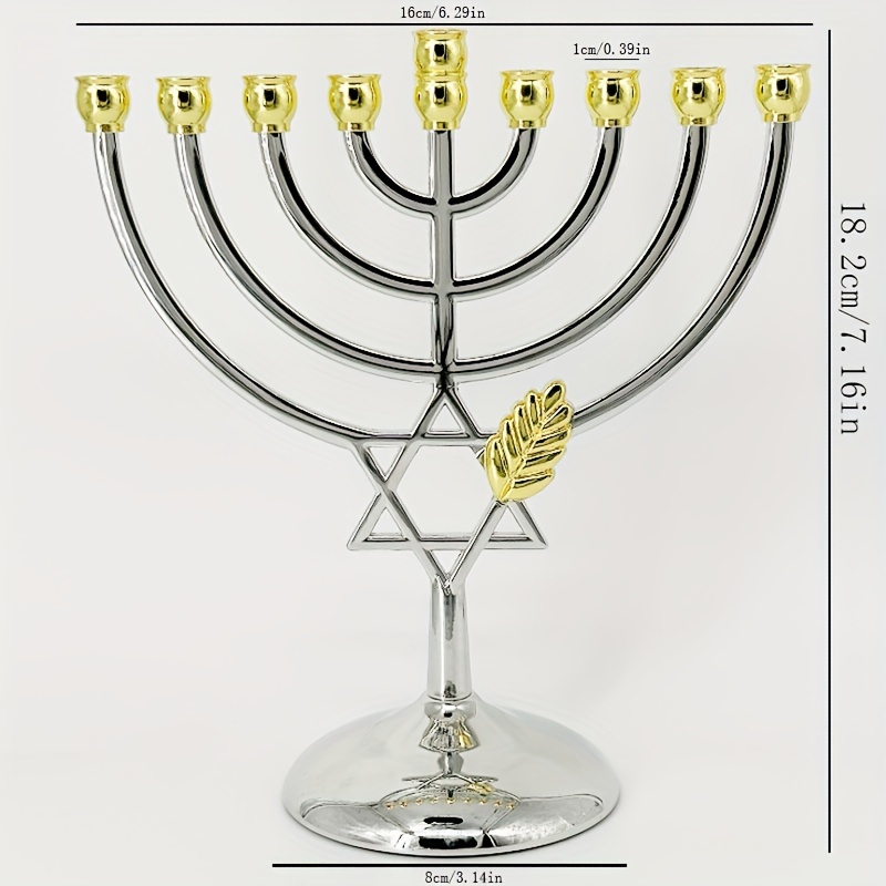 Tempat Lilin Hanukkah Menorah  - Home Decor Gift ulasan dan harga