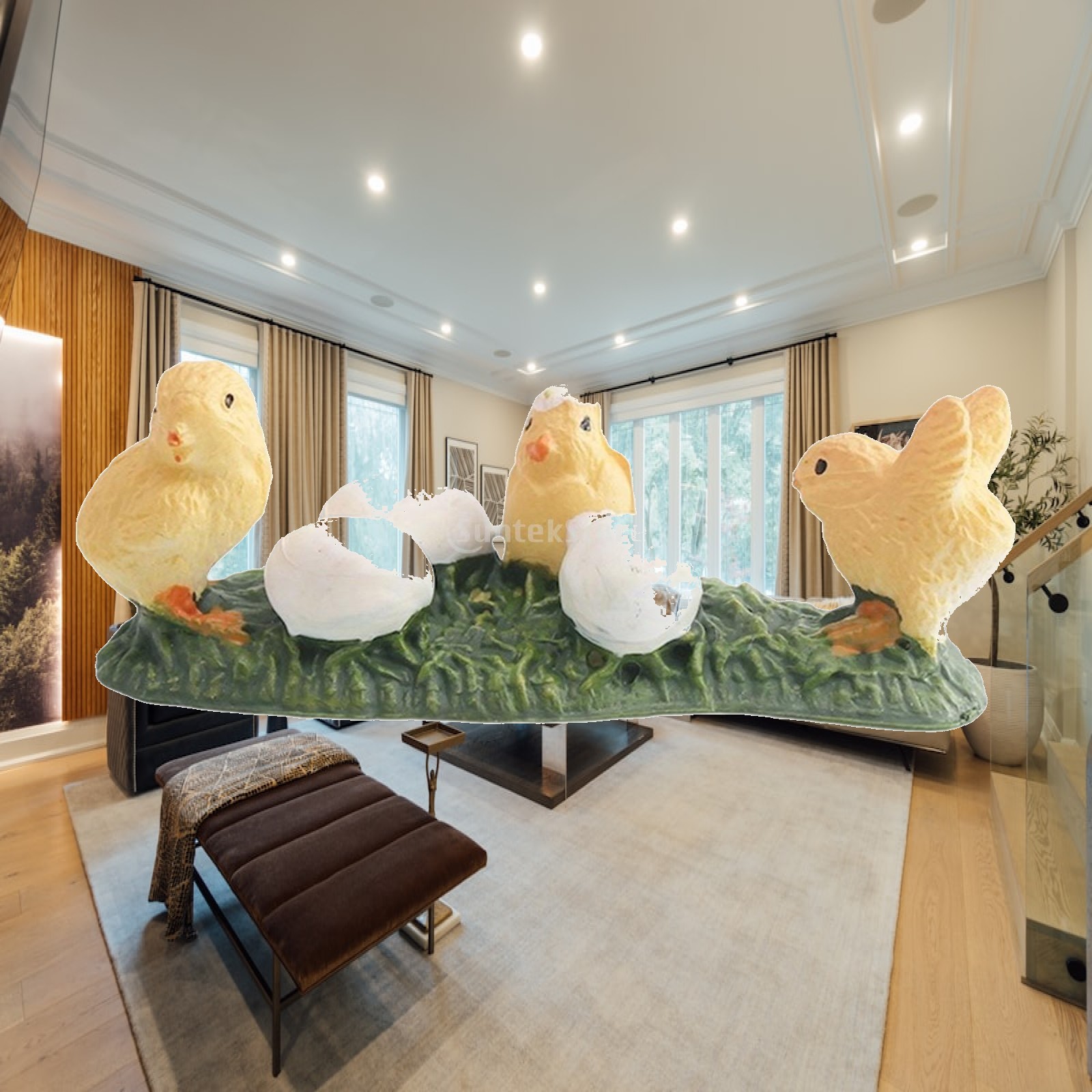 Figur Model Bebek Patung Hewan - Home Decor Duck ulasan dan harga