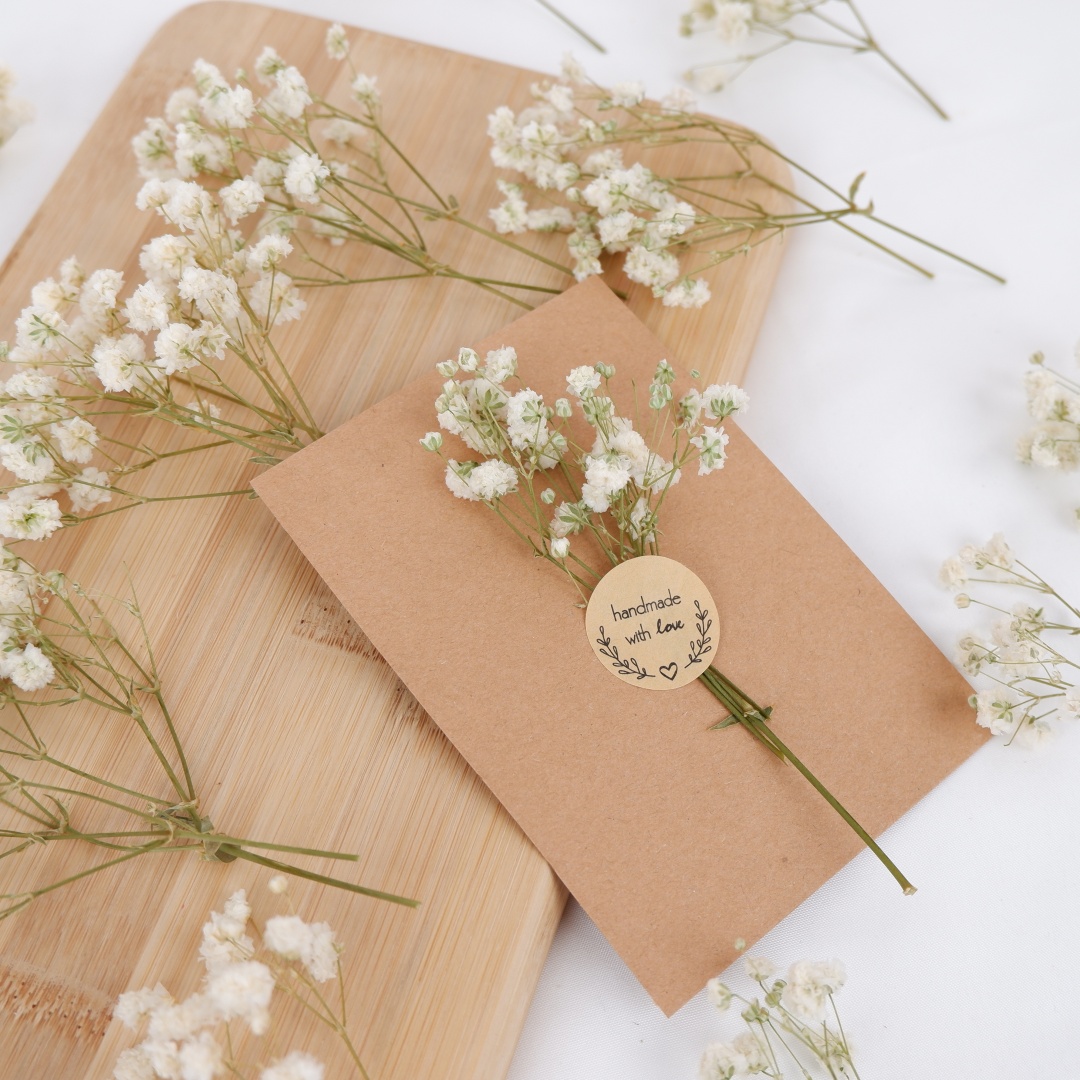 Bunga Kering Putih Mini Gypsop - Dried Flower Bouquet ulasan dan harga
