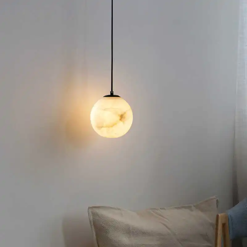 Lampu Gantung Marmer Alami Min - Hanging Moon Lamp ulasan dan harga