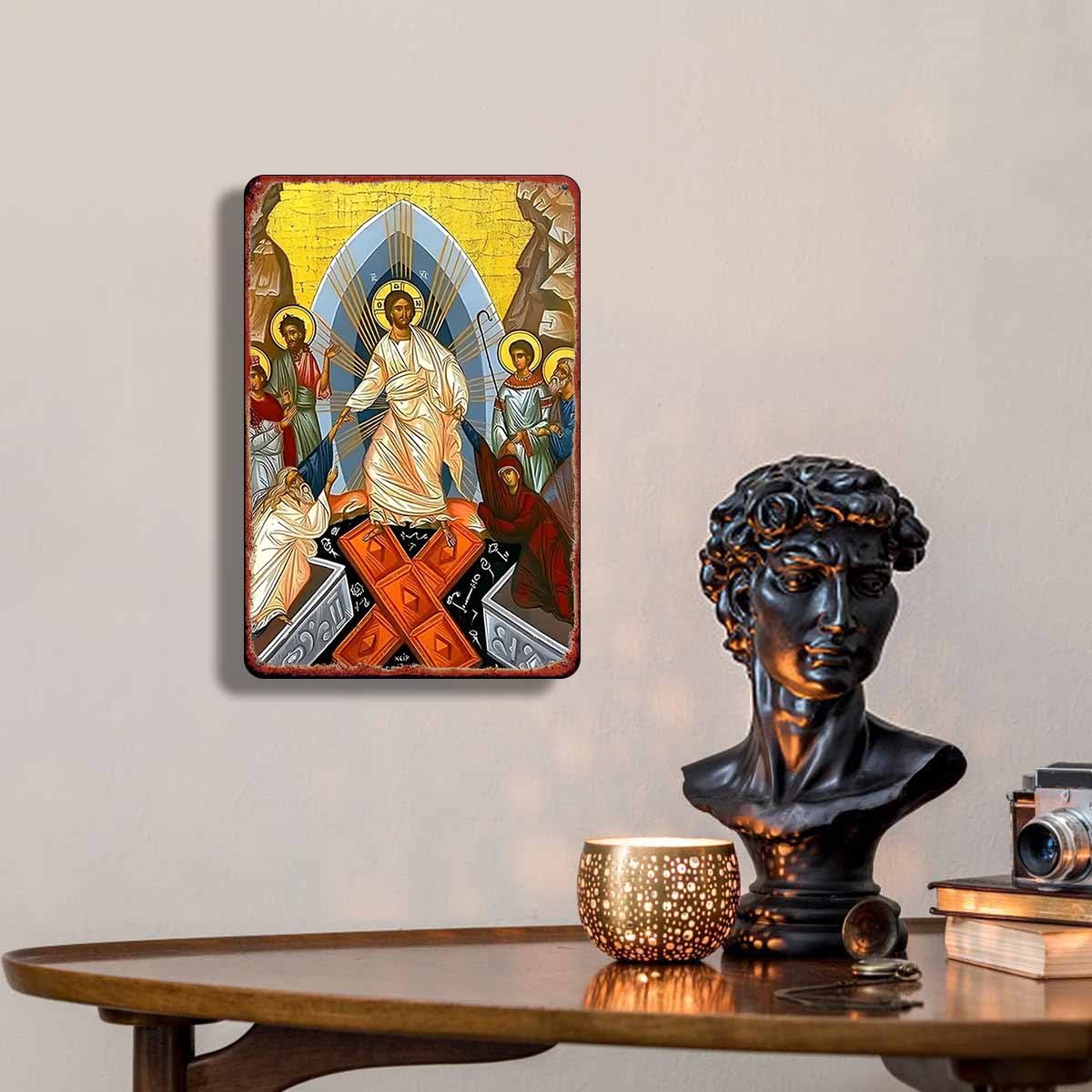 Papan Logam Vintage 2D Dekoras - Home Decor Outside ulasan dan harga