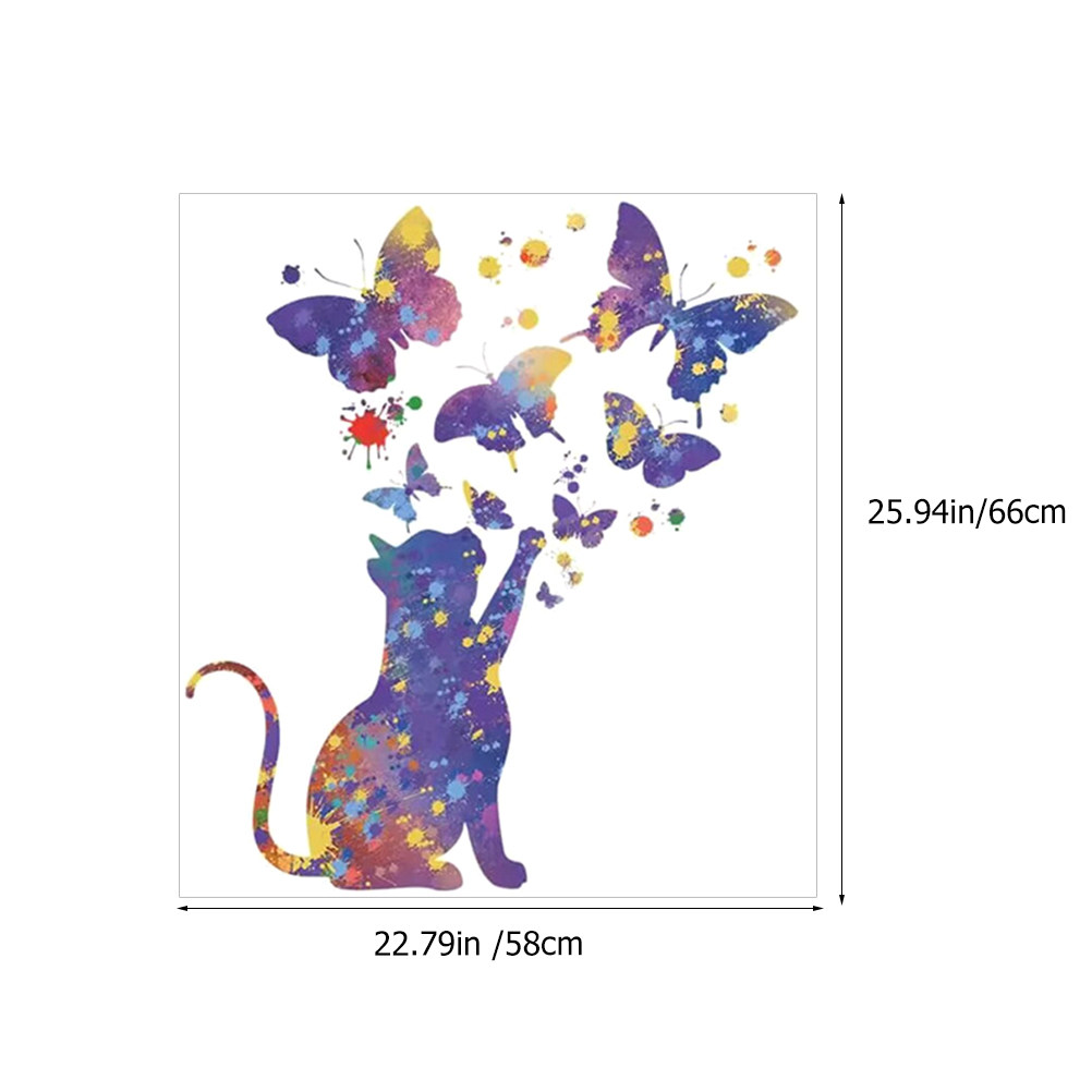 2 Lembar Stiker Kucing untuk D - Home Decor Cat ulasan dan harga