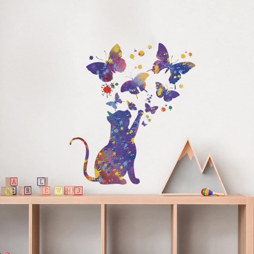 2 Lembar Stiker Kucing untuk D - Home Decor Cat ulasan dan harga