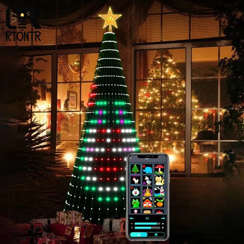 Lampu Pohon Bintang Natal RGB  - Home Christmas Decor ulasan dan harga