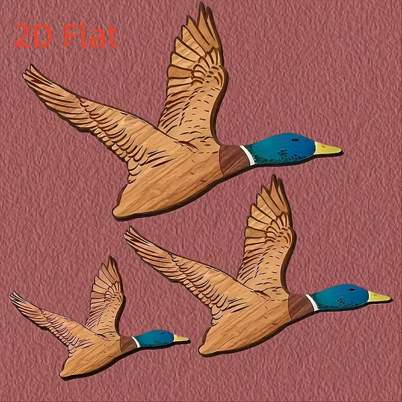 3Pcs Dekorasi Dinding Kayu Beb - Home Decor Duck ulasan dan harga