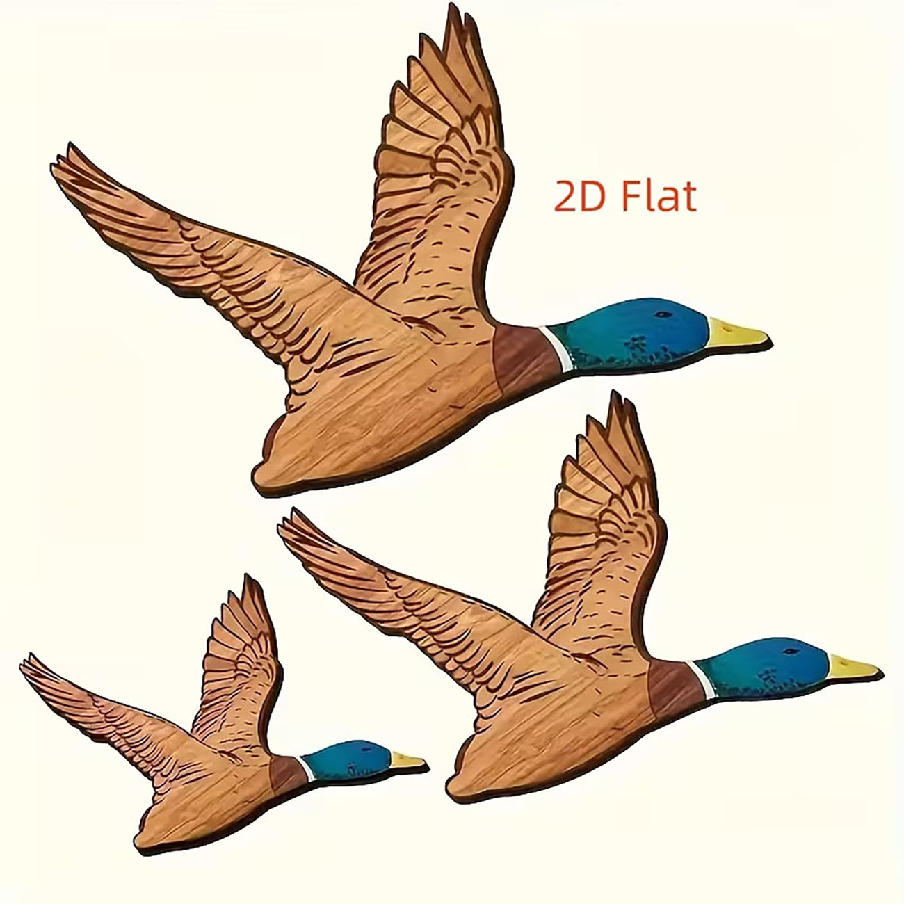 3Pcs Dekorasi Dinding Kayu Beb - Home Decor Duck ulasan dan harga