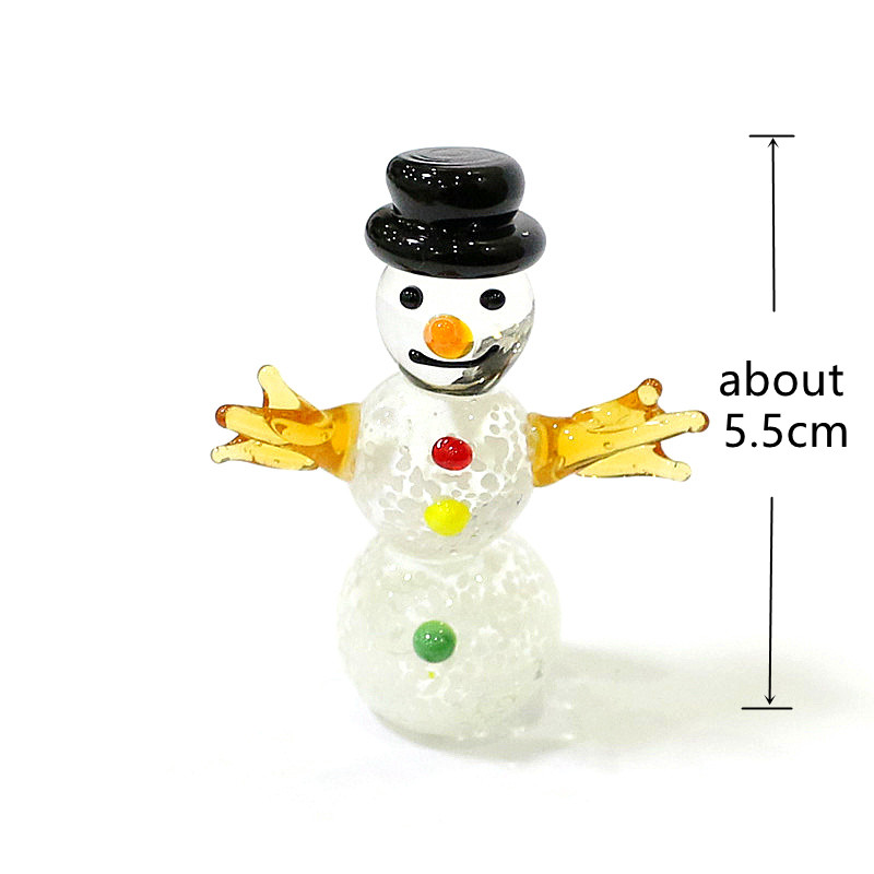 Figurine Manusia Salju Kaca Mi - Home Xmas Decor Ideas ulasan dan harga