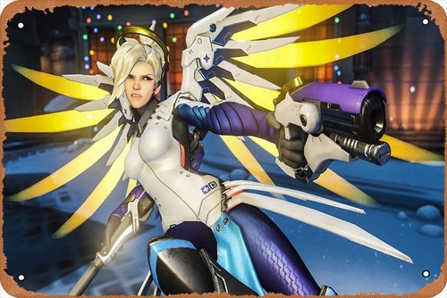Overwatch, Poster Game Mercy D - Home Decor Games Free ulasan dan harga