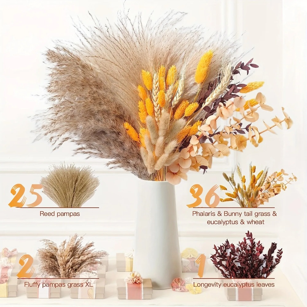 80 Buah Buket Bunga Kering Ala - Dried Flower Bouquet ulasan dan harga