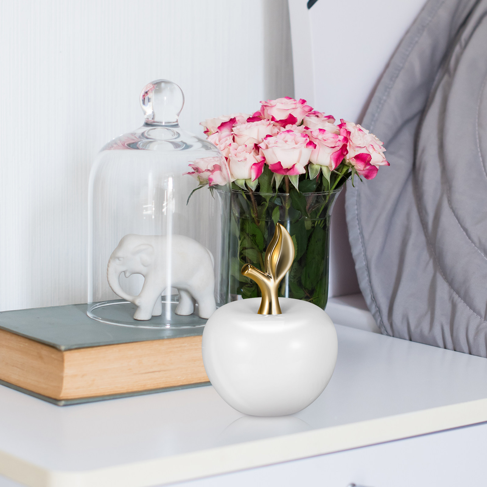 Ornamen Apel Keramik Simulasi  - Home Xmas Decor Ideas ulasan dan harga