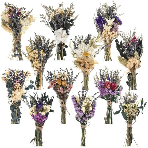 12 Buah Buket Bunga Kering Min - Dried Flower Bouquet ulasan dan harga