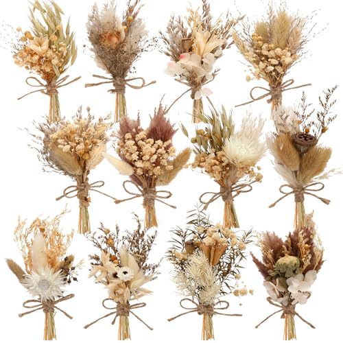 12 Buah Buket Bunga Kering Min - Dried Flower Bouquet ulasan dan harga