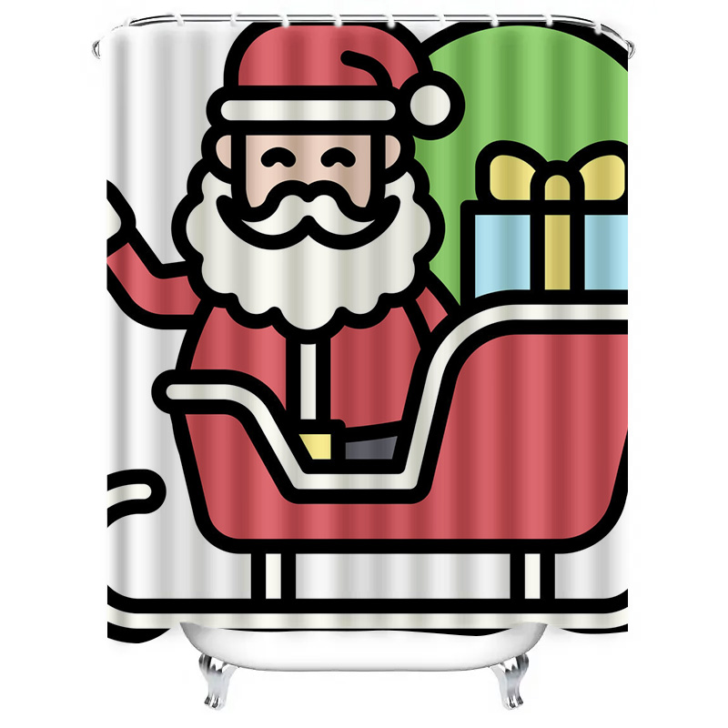Tirai Mandi Natal Santa Claus, - Home Xmas Decor Ideas ulasan dan harga