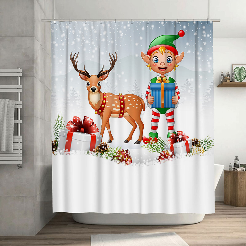 Tirai Mandi Rusa Natal TU, Dek - Home Xmas Decor Ideas ulasan dan harga