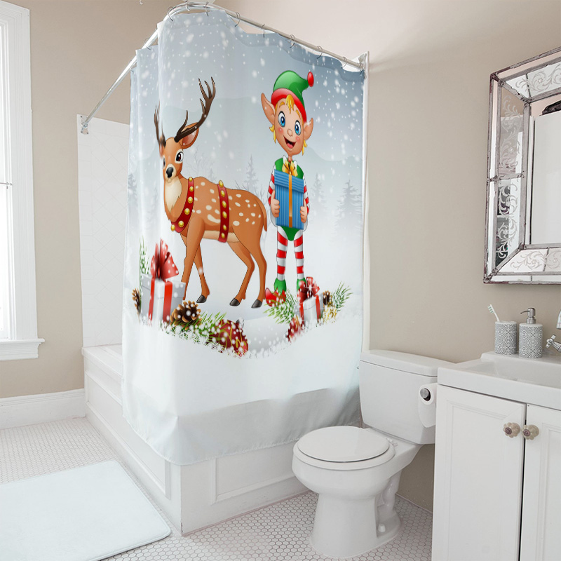 Tirai Mandi Rusa Natal TU, Dek - Home Xmas Decor Ideas ulasan dan harga