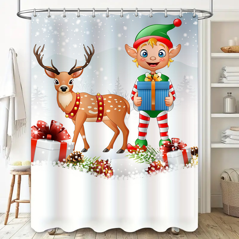 Tirai Mandi Rusa Natal TU, Dek - Home Xmas Decor Ideas ulasan dan harga