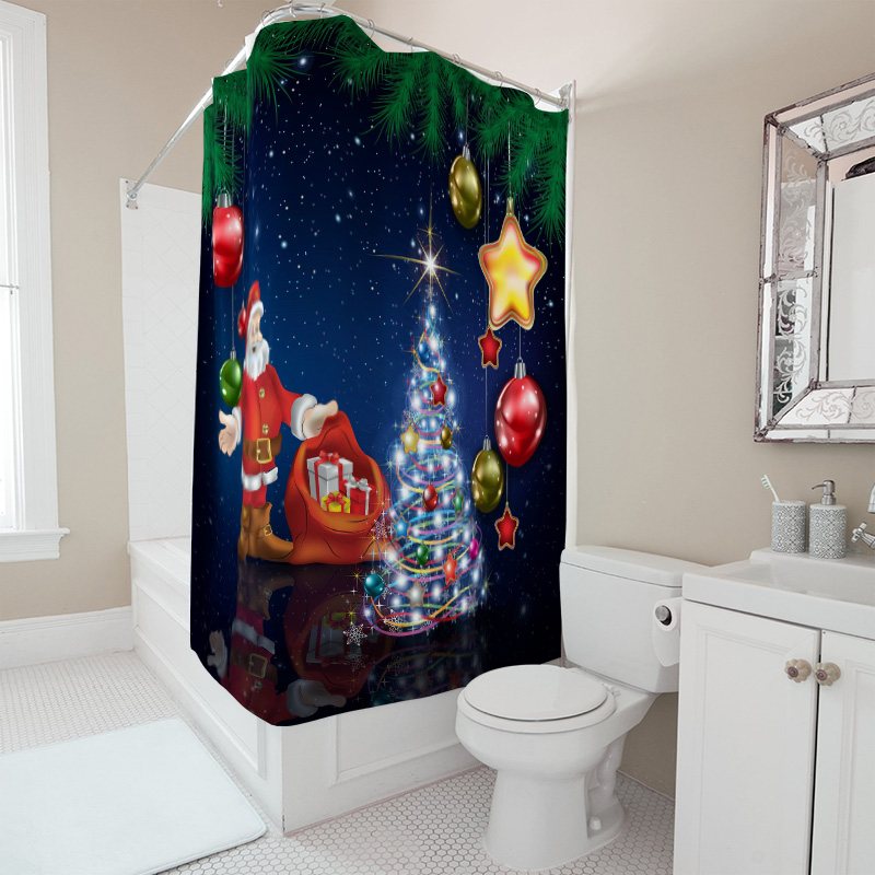 Tirai Mandi Natal TU Santa Cla - Home Xmas Decor Ideas ulasan dan harga