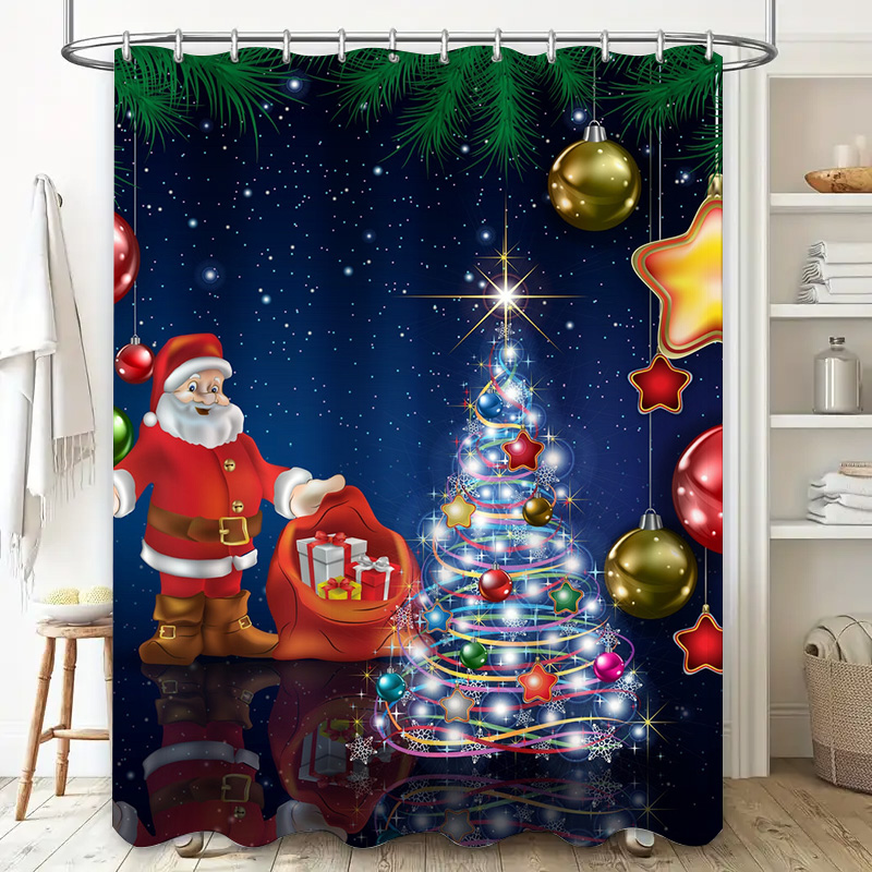 Tirai Mandi Natal TU Santa Cla - Home Xmas Decor Ideas ulasan dan harga