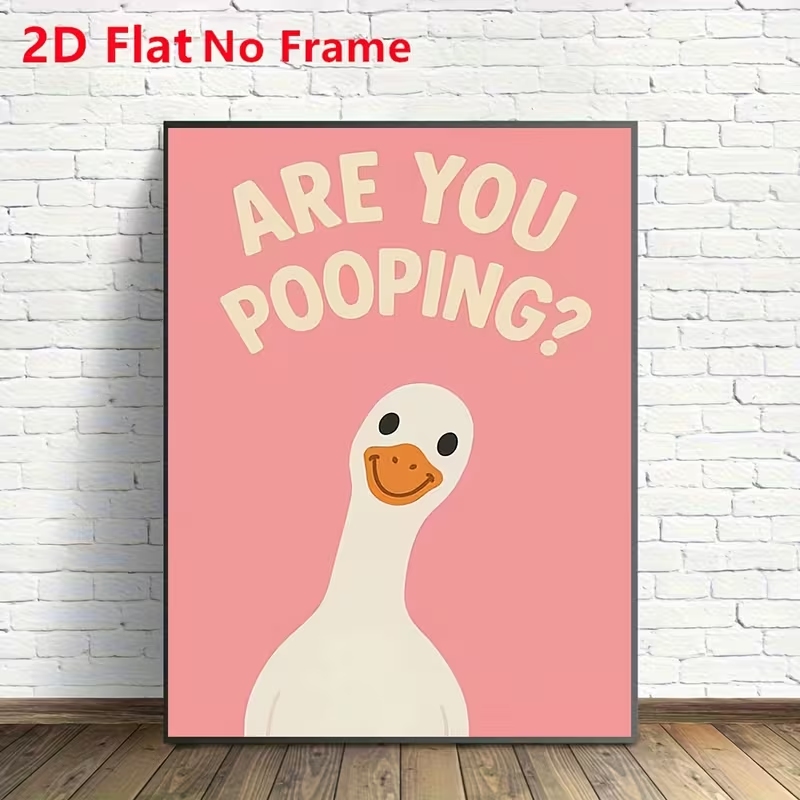 Modern Pink Are You Pooping Qu - Home Decor Duck ulasan dan harga